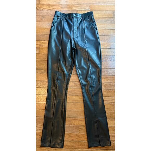 Abercrombie & Fitch Faux Leather The skinny ultra high rise Curve Love Size 27/4 - Picture 1 of 16